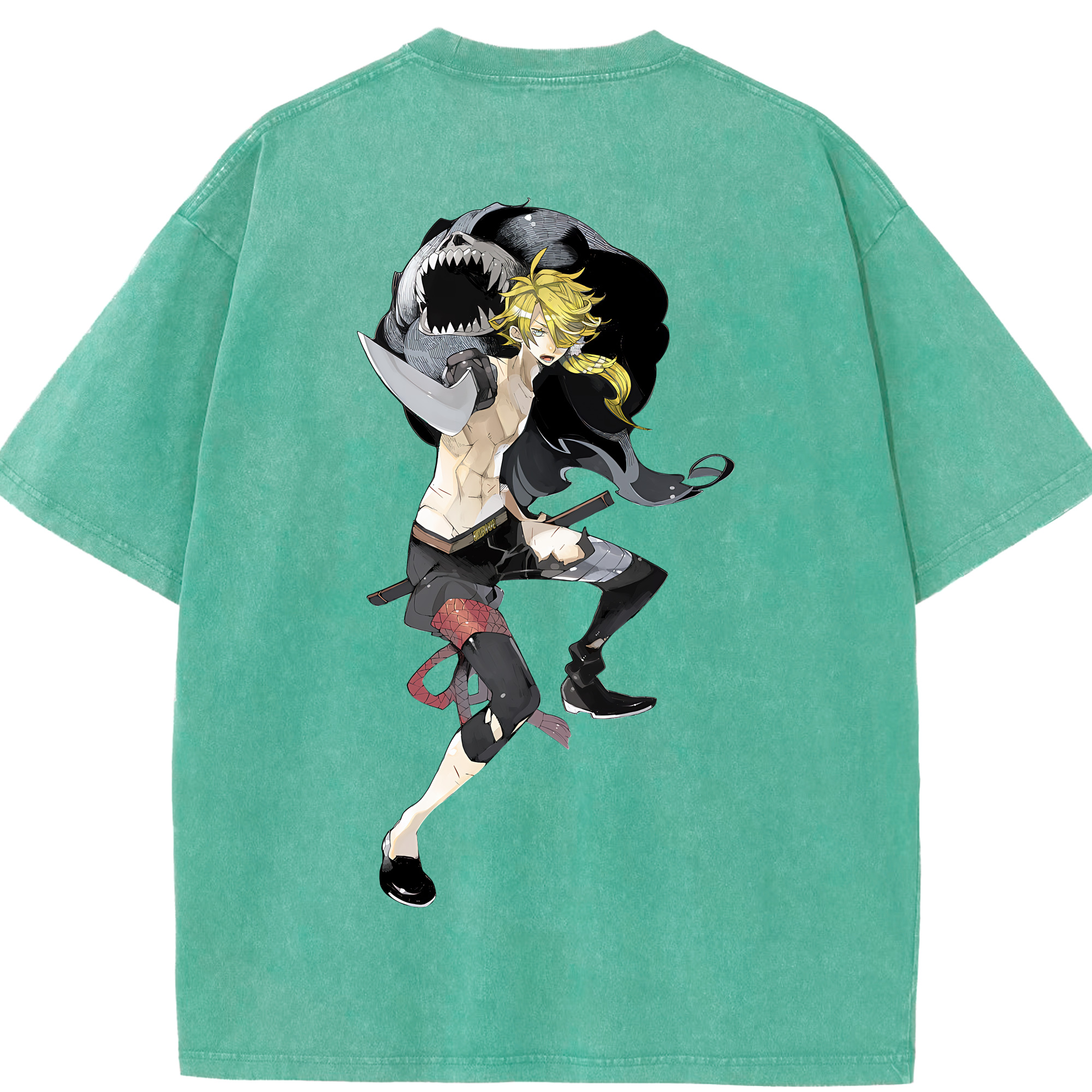 （画像用） 刀剣乱舞 Touken Ranbu 綿100% ヴィンテージ風 半袖Tシャツ（背面プリント）